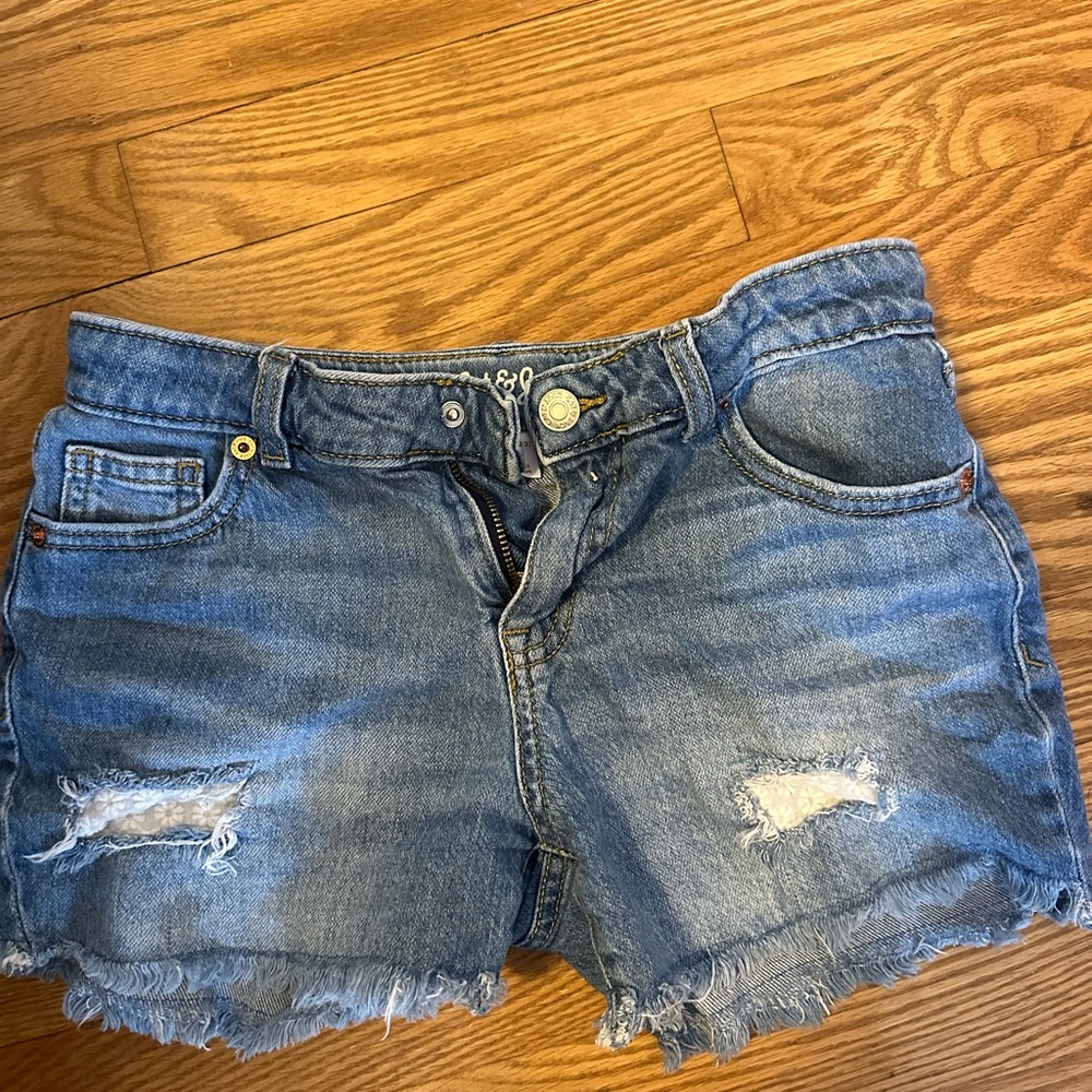 Denim Distressed girls Shorts